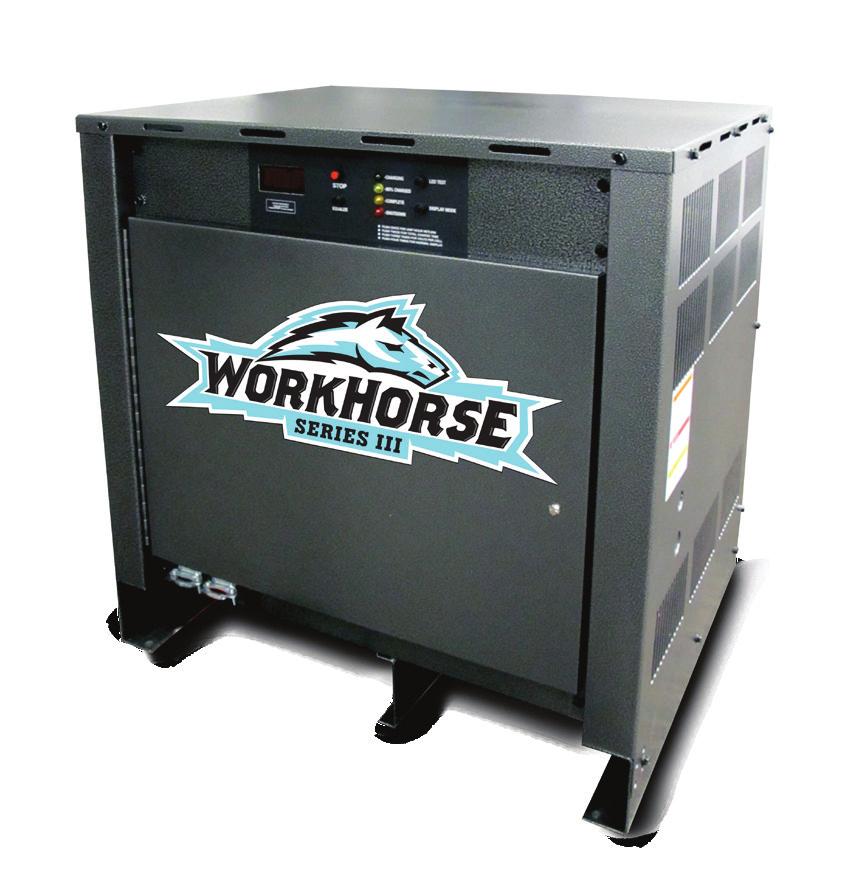 Workhorse series I Workhorse II series II Workhorse series III Workhorse Series I, the most rugged, single-shift capacity charger where consistency, reliability and efficiency are key factors without