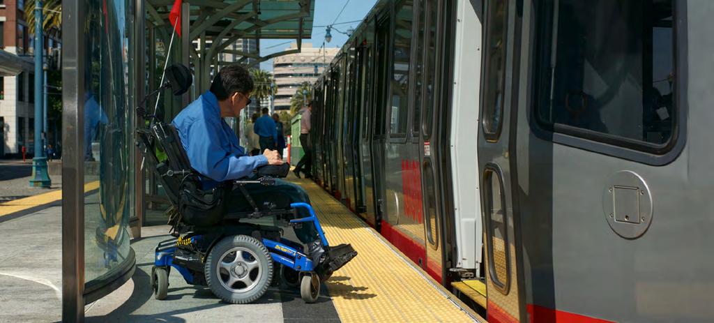 TRANSPORTATION 2030 19 Improve safety and accessibility at transit stops People living in, working in, and visiting San Francisco may have limited mobility or other disabilities that can impede