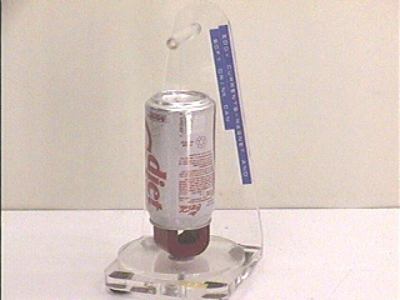 E7-18 EDDY CURRENTS ON A COKE CAN IN A MAGNETIC FIELD Soda can suspended on nylon filament Horseshoe magnet Demonstrates Eddy currents and Lenz s law A soda can is suspended by a nylon filament over