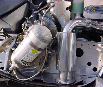 B. Bottle Mounting Position With nitrous in the bottle, both nitrous liquid and nitrous gas are present under high pressure (760psi at 70 deg F).