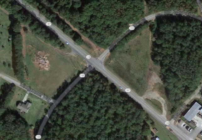 Project: SC 24 @ Old Asbury Road Total Cost (thousands): $1,600 Description: Widen approach on Old Asbury, provide turning lanes and widen SC 24 to provide turn lanes.
