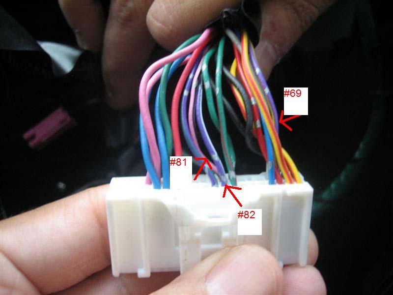 b. Identify the following wires on the back of connector A using the following layout: NOTE: The following pinouts are referenced by looking at the back of the connector with