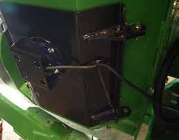 Set the tractor s parking brake, shut off the engine, remove the ignition key and disconnect the PTO shaft and hydraulics from the tractor and cart. Original Door Fig.