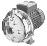 Single impeller centrifugal electric pumps with hydraulic parts in AISI 304 and AISI 316.