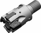 Screw-On End Mills Superior wall and surface finish capabilities. Stepless solution. True 90 to run precise applications in multiple axial passes. Strong concept to run up to 15mm (.