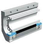 bearing guide for cylinders with PROLINE aluminium roller guide Characteristics Description 25 to 80 mm Max.