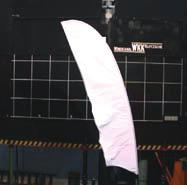 The final test was to prove the durability of the Wind ail product line when using double-sided flags.