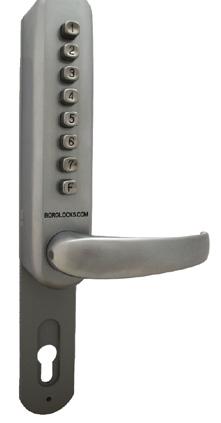 The BL6100 model incorporates an extension plate fitted behind the keypad and inside handle making it suitable for use with 90 & 92mm centred multi-point locks and