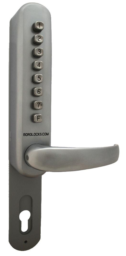Suitable for use with 90 & 92mm centre multi point locks 325mm extension plate fitted behind both keypad & inside handle to cover any existing holes 70 handle rotation
