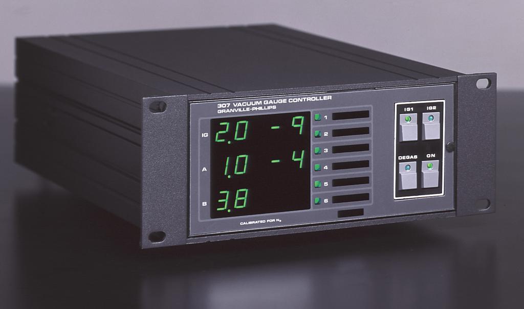 Granville-Phillips Series 307 Vacuum Gauge Controller For Use with Ionization, Convectron and Thermocouple Gauges VACUUM PRODUCTS Benefits Capable of pressure measurement at up to four locations in