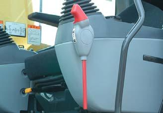 The ROPS cab has high shock-absorption