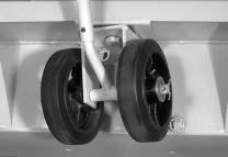 Rack holds 2 cylinders Model 29 Cart Wheels: Front " (25.6 cm) Rear 12" (30.7 cm) Capacity: 3000 lbs. ( kg) Cart size: 57" x 30" x 8-, (144.8 x 76.8 cm x 22.