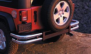 License plate mounting holes are standard and the design allows the use of the production