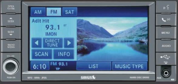 New Zealand 82213816 1 W/FM Navigation with CD, DVD, MP3, HDD, and 6.5 Touch Screen (RHP) Upgrade KIT with antenna - Media Center 430N (RHP) CD/DVD/MP3/HDD/NV radio with 6.