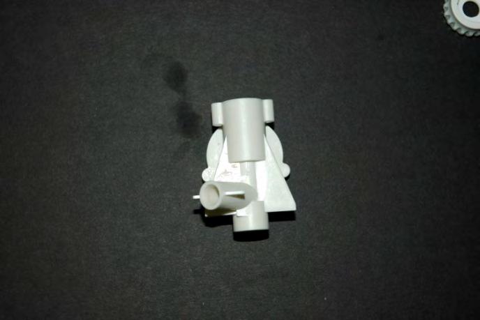 The pump housing is a complex molded part with