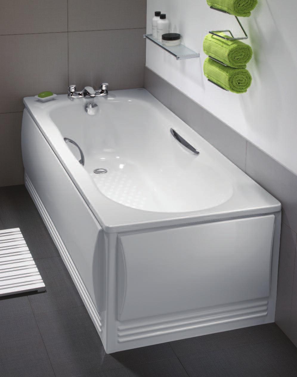 Celtic steel bath The well-known Celtic steel baths are a comprehensive range covering a number of dimensions and options, including a low volume 140 litre version which uses up to 35% less water