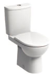 100 round Standard WC Suite 364 E11148WH E11145WH E12590WH* E17861WH E17815WH E17810WH Close coupled toilet pan, horizontal outlet, standard Close coupled toilet pan, bottom outlet, standard Close