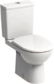 100 square Standard WC Suite 368 E11148WH E11145WH E12490WH* E17861WH E17815WH E17810WH Close coupled toilet pan, horizontal outlet, standard Close coupled toilet pan, bottom outlet, standard Close