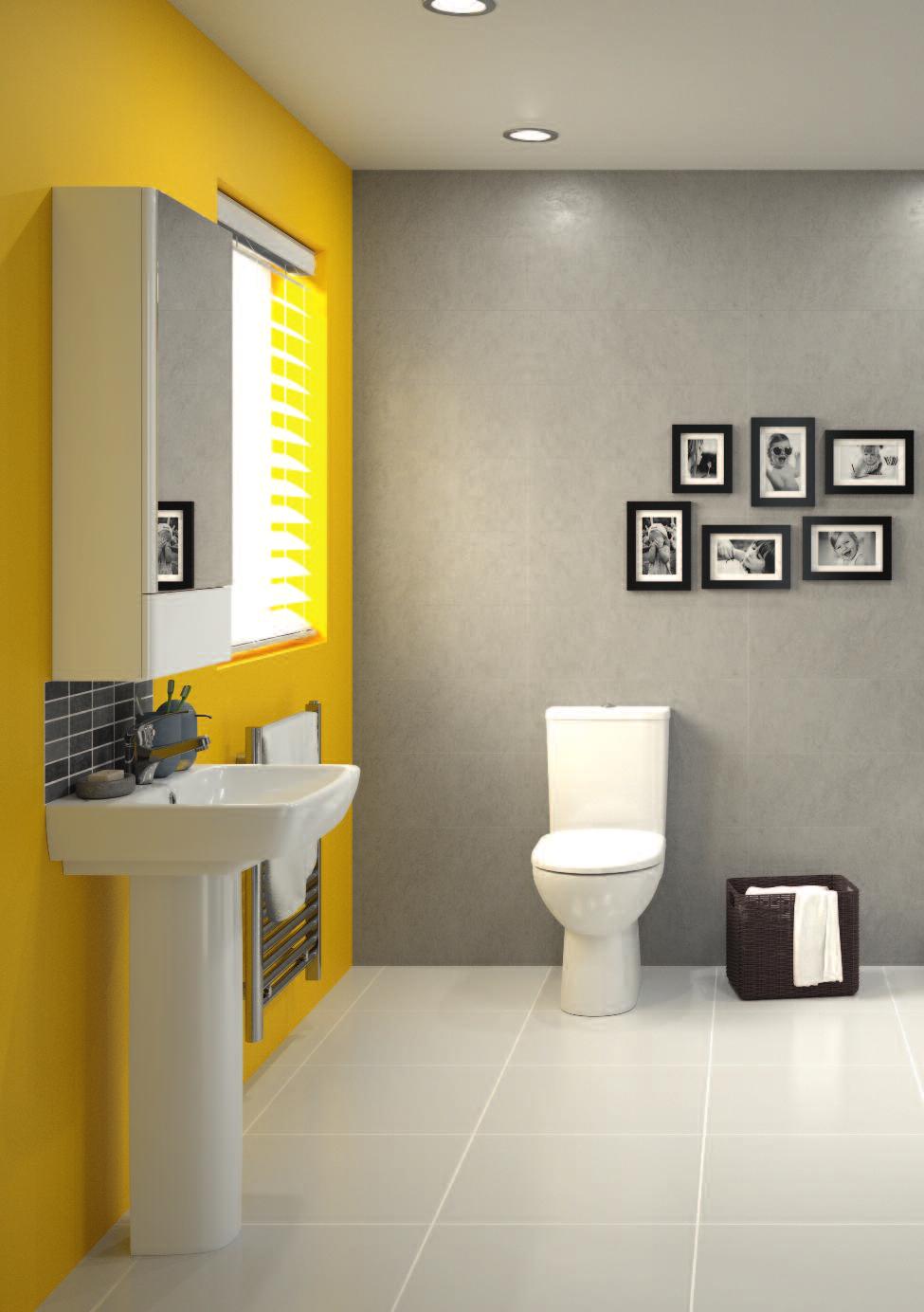 Premium toilet with square cistern,