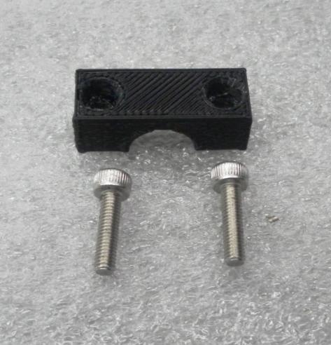 The Z End Stop is attached to the rear 10mm rod using the Printed Z End Stop