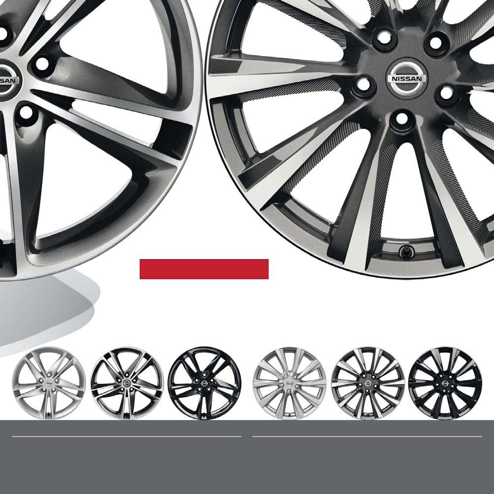 SNOWFLAKE IBISCUS WIND 7" OE alloy wheel () 9" OE alloy wheel (4) 7" Silver alloy wheel (5) 7" Dark Grey diamond 7" Glossy Black