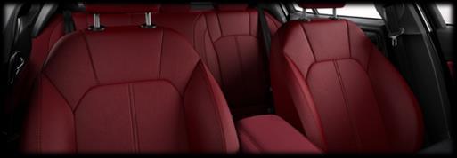 Upholstery: Giulia (STANDARD) Super (STANDARD) Cloth upholstery with colour coordinated instrument panel underside, centre armrest & door panel inserts.