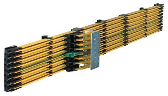 Conductix-Wampfler Conductor Rails SingleFlexLine High degree of safety due to contact protection and optional PE polarity error protection "PE plus " Fast installation using plug or screw connectors