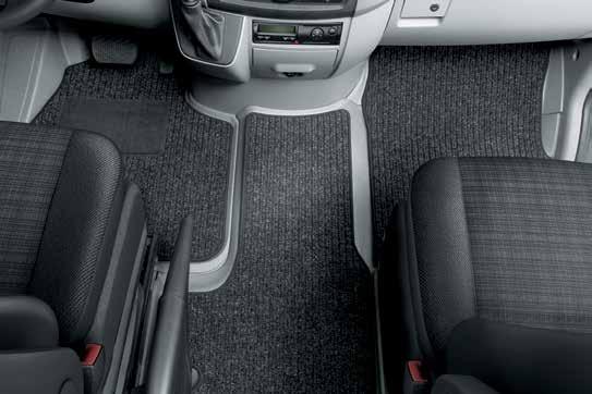 A 9066802900 - Front 02 All-season mats Made from dirt and water-repellent rubber, these mats help protect the carpeted floor of