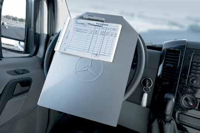 Special features, such as the integral table in the twin co-driver s seat or the ISOFIX attachment system, remain fully usable.