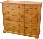 wardrobe, bedside cabinet and 4 drawer chest set.