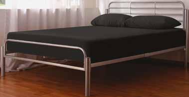 Beds have a metal cross-bar base and come packed in one