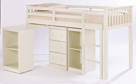 dimensions when assembled L: 2000mm x W: 990mm x H: 1500mm Otto Trio Bunk Bed Great
