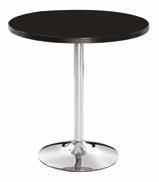 with polished chrome pedestal with co-ordinating
