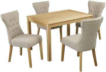 Chairs see page 86 / 87 Oakridge Real ash veneered tables  With a wealth of