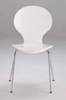 D: 480mm x H: 860mm Ibiza Chair White W: 460mm x D: 480mm x H: 860mm