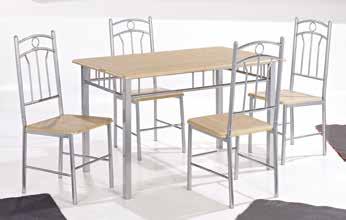 Table Dimensions - L: 1000mm x W: 800mm x H: 750mm Chair Dimensions - W: 410mm x D: 480mm x H: 990mm Palma Made from rubberwood with an