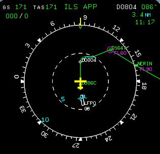 PF 1.b. INITIAL APPROACH When ATC gives radar vector HDG SELECT ROSE VOR ARC, or.. GS TAS / Approx 15 NM from touchdown : APPR PHASE...ACTIVATE POSITIONING.