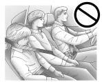 Seats and Restraints 2-39 In a crash, children who are not buckled up can strike other people who are buckled up, or can be thrown out of the vehicle. Older children need to use safety belts properly.