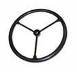 Combines: 540, 750 (s/n 1696016539 & up), 760 (s/n 1746009413 & up), 8570. Replaces 525681M2. Vintage Iron Steering wheel, 3 spoke (uncovered). 15" diameter, 11/16" 3/4" shaft.