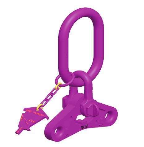 2. Attach shackle bow into VAK-Master link. 3. Move shackle bow plus VAK Master link over the top hole of the balancer.
