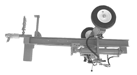 Splitting Safety The DR 20-Ton WOOD SPLITTER has a push block with 20 tons of force and a 13- second cycle time.