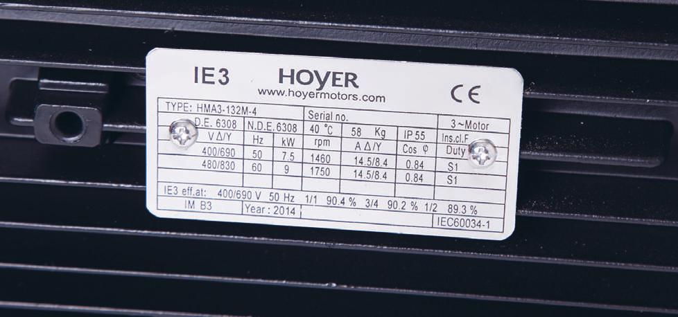 Hoyer Motors, IE3 Motors, January 2015 Head Offices Denmark Over Hadstenvej 42 DK-8370 Hadsten T +45 86 98 21 11 F +45 86 98 17 79 hoyermotors@hoyermotors.