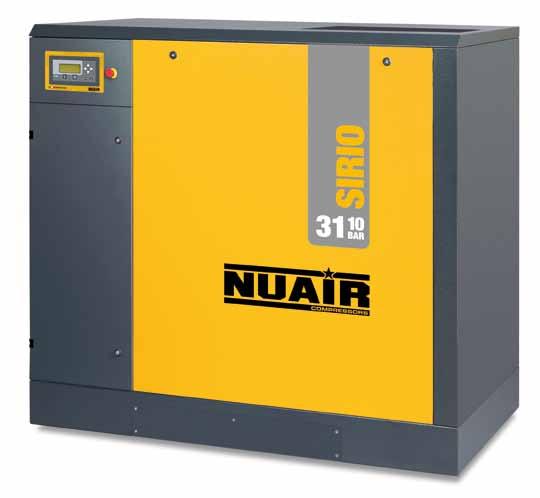 Construction features and advantages: All major components of the compressor, such as the intake regulator, minimum pressure/check valve and separator unit, are designed and manufactured by NU AIR