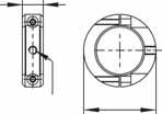 Technical drawings DSH 44 series Suspension clip Suspension eye R8 13 Spring output Self start Dim.