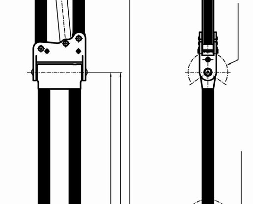 Technical drawings POSI 2 Swivel arm without position control 390 (upper stop) 80 (lower stop) 84,5 Ø 36-42 226