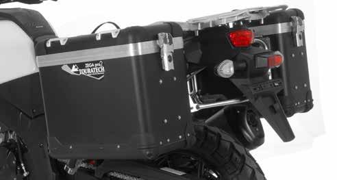 880 ZEGA Pro2 aluminium pannier system with stainless steel rack for Suzuki V-Strom 1000 The next step in evolution.