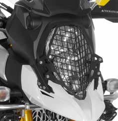 872 Headlamp guard, aluminium, with quick release fastener for Suzuki V-Strom 1000 Even when chunks of dirt are flying, you can now ride through terrain with the secure feeling