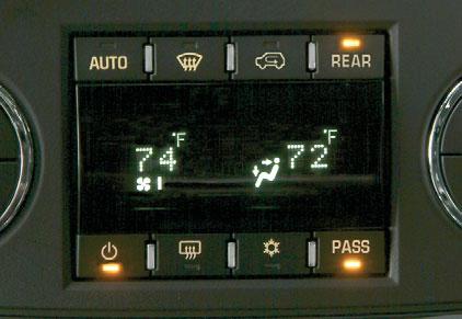 Rear: Provide control to the rear seat occupants; the rear settings are controlled by the rear controls. Off: Turn off the rear climate controls system.