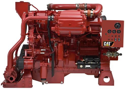 CATERPILLAR ENGINE SPECIFICATIONS I-6, 4-Stroke-Cycle Diesel Bore...145.0 mm (5.71 in) Stroke...183.0 mm (7.2 in) Displacement... 18.1 L (1,104.53 in3) Aspiration.
