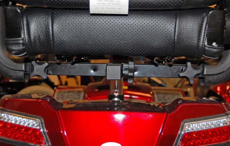 Lift the lever A and slide the seat forward or backwards to the most comfortable position. Seat Height Adjustment Remove the seat as previously described.